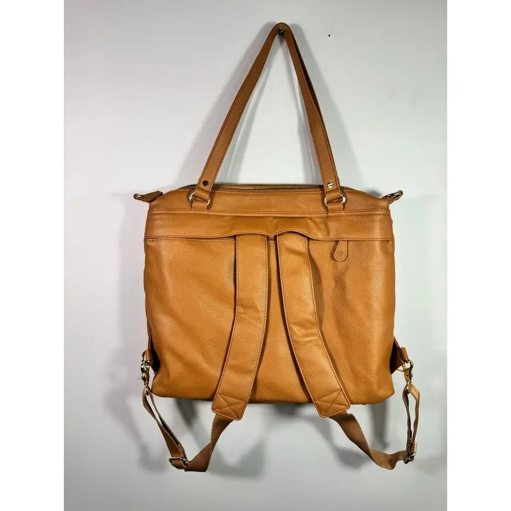 NWT Lily Jade Marie Leather Convertable Backpack Diaper Bag
